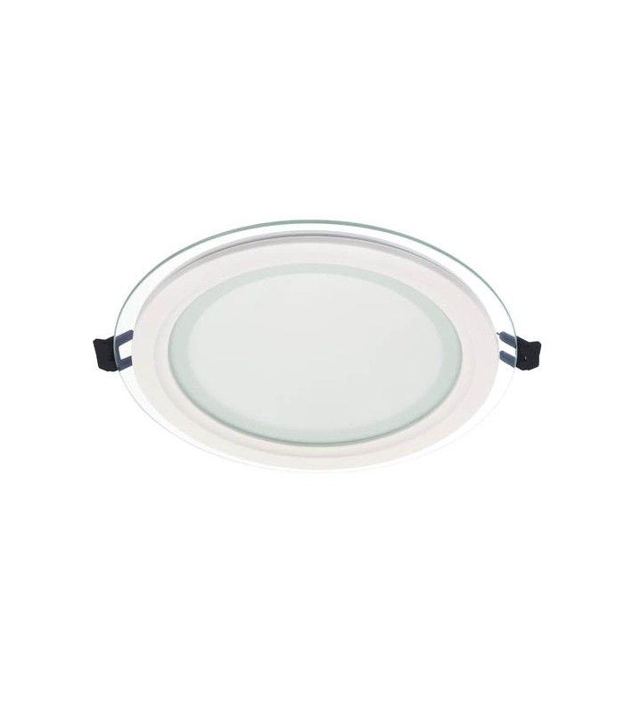 LED ROUND PANEL DOWNLIGHT RECESSED MOUNTED WITH GLASS LENA RG